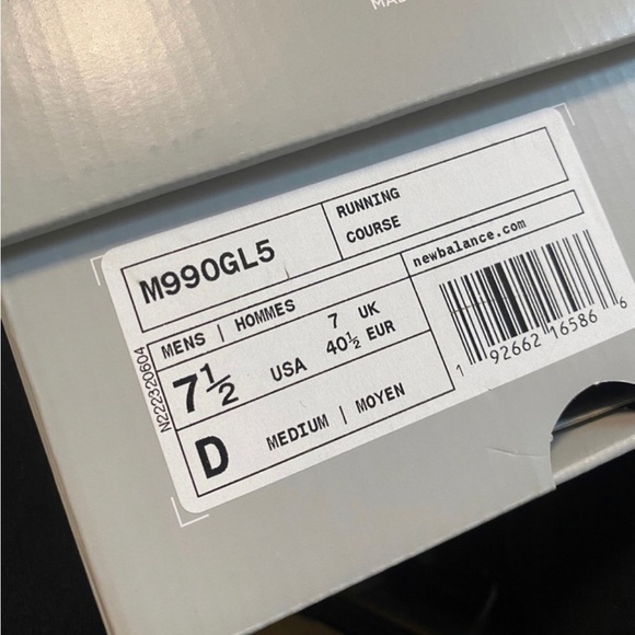 New Balance 990v5 women’s US9 men’s US 7.5 - Picture 5 of 5